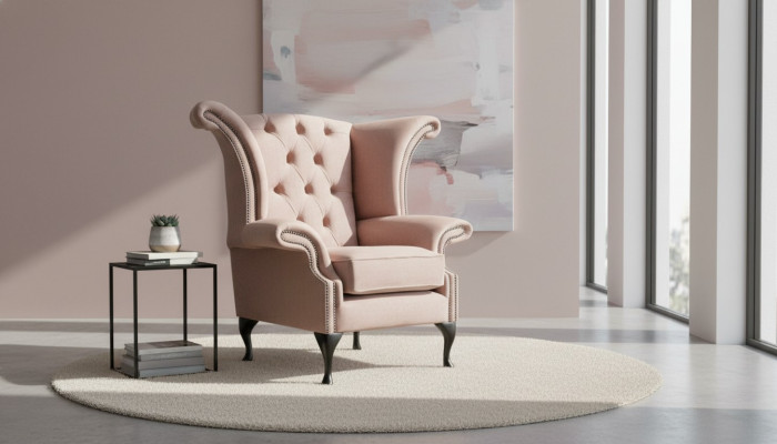 Luxus Design Möbel Esszimmer Sessel Wohnzimmer Lounge Club Relax Sofa Rosa Neu