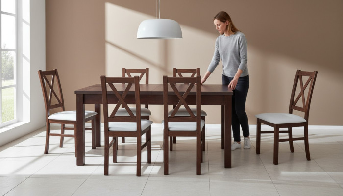 Komplette Esszimmer Garnitur Tisch 6x Lehnstuhl Stühle Luxus Essgruppe Set 7tlg