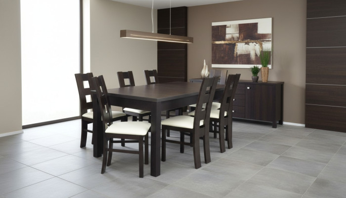 Esszimmer Design Möbel Stuhlgruppe Tisch 6 Lehn Stühle Set Garnitur Neu 7 tlg.