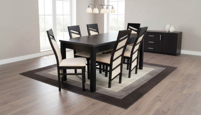 Komplette Esszimmer Garnitur Lehnstuhl Tisch 6x Stühle Luxus Essgruppe Set 7tlg