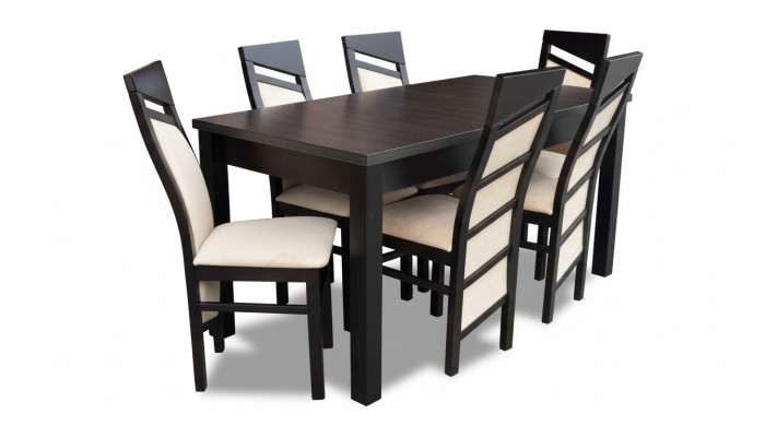 Komplette Esszimmer Garnitur Lehnstuhl Tisch 6x Stühle Luxus Essgruppe Set 7tlg