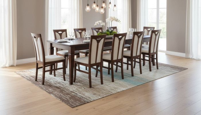 Komplett Set Esstisch 12 Stühle Esszimmer Set Ess Gruppe Holz Tisch Tische 13tlg