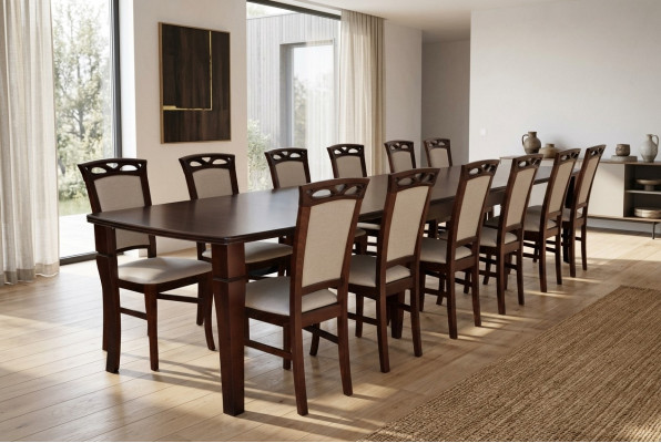 Esstisch 12 x Stühle Esszimmer Set Essgruppe Moderne Stuhle Tisch Tische 13tlg.
