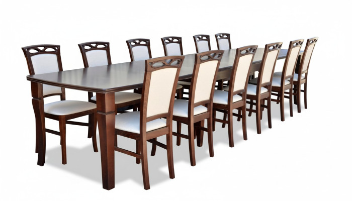 Esstisch 12 x Stühle Esszimmer Set Essgruppe Moderne Stuhle Tisch Tische 13tlg.