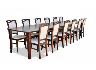 Esstisch 12 x Stühle Esszimmer Set Essgruppe Moderne Stuhle Tisch Tische 13tlg.