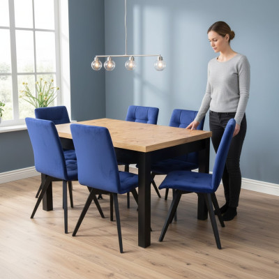 Esstisch 6x Stühle Esszimmer Set Essgruppe Klassischer Tisch 7tlg Set Stuhl neu