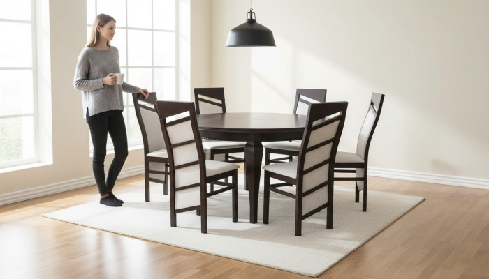 Esstisch + 8 Stühle Esszimmer Set Essgruppe Klassischer Tisch 9tlg Stuhl Tische