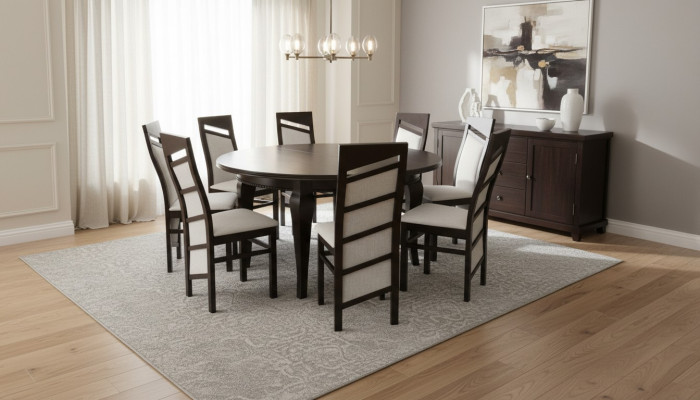 Esstisch + 8 Stühle Esszimmer Set Essgruppe Klassischer Tisch 9tlg Stuhl Tische