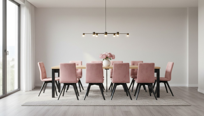 Modern Esszimmer Möbel Esstisch + 6 Stühle Komplett Garnitur 7tlg. Set Gruppe