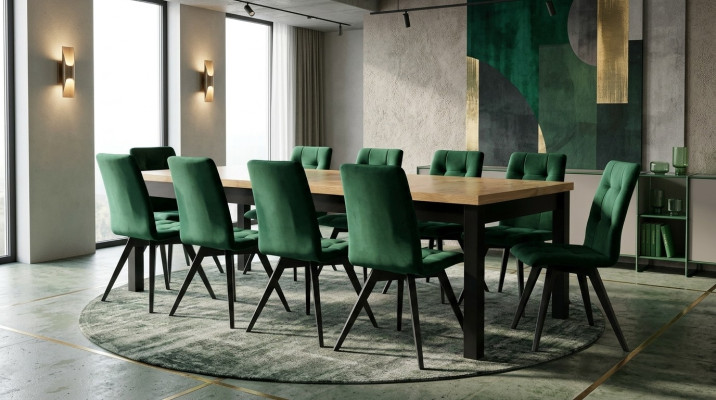 Esszimmer Set Luxus Tisch 6x Stühle Esstisch Lehnstühle Garnitur 7tlg.Gruppe Neu