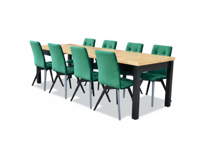Esszimmer Set Luxus Tisch 6x Stühle Esstisch Lehnstühle Garnitur 7tlg.Gruppe Neu