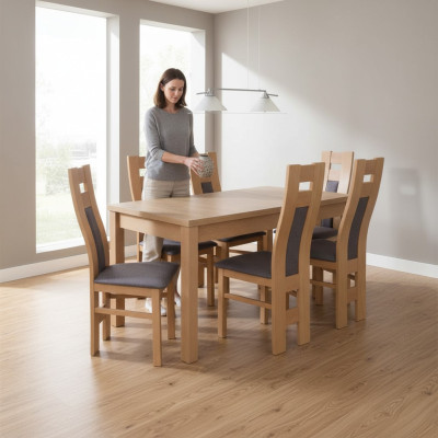 Esszimmer 6x Lehnstühle 7tlg Set Klassische Garnitur Esstisch Stuhl Gruppe Luxus