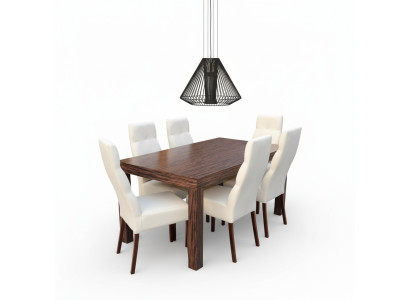 Klassischer Esstisch Tisch Holz Garnitur Esszimmer 6x Stuhl Set Stühle 7 tlg.Set
