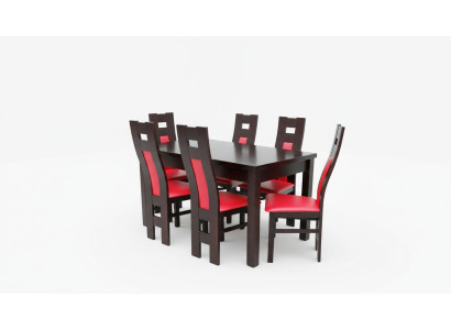 Komplett Set Esstisch + 6 Stühle Esszimmer Set HolzTische Ess Gruppe Tisch 7tlg