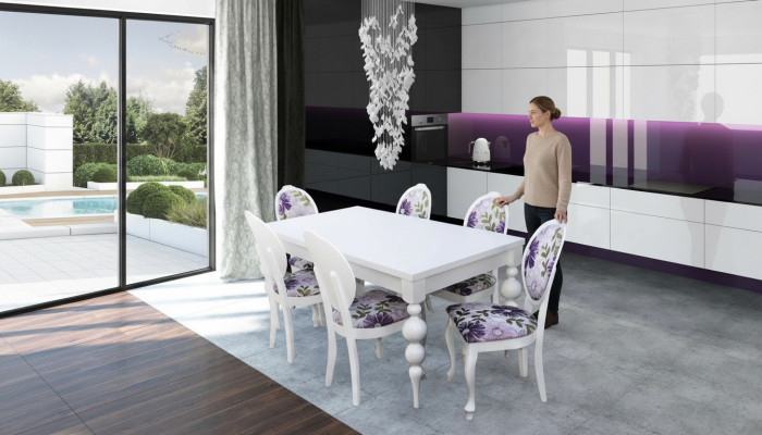 Esstisch 6x Stühle Essgruppe Esszimmer Set Klassischer Tisch 7tlg Set Stuhl neu