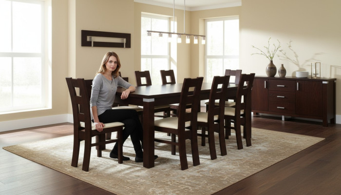 Esstisch Tisch + 10x Stühle Gruppe Esszimmer Wohnzimmer Garnitur 11tlg Set Möbel