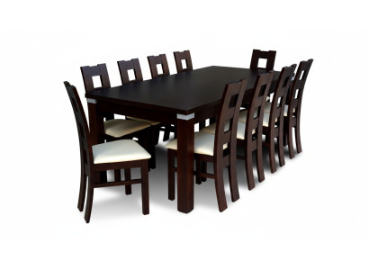 Esstisch Tisch + 10x Stühle Gruppe Esszimmer Wohnzimmer Garnitur 11tlg Set Möbel