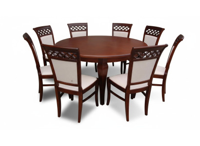Esszimmer Tsiche Gruppe Esstisch Tisch Holz Garnitur 8x Stuhl Set Stühle 9tlg