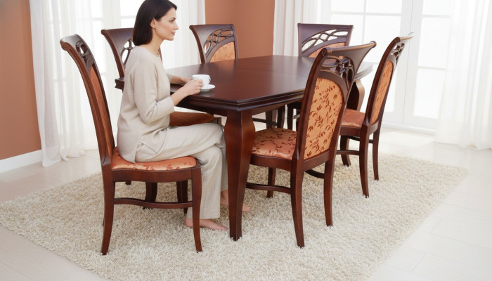 Designer Möbel Tisch 6x Stühle Ess Zimmer Sitz Tische Garnitur Holz 7tlg. Set