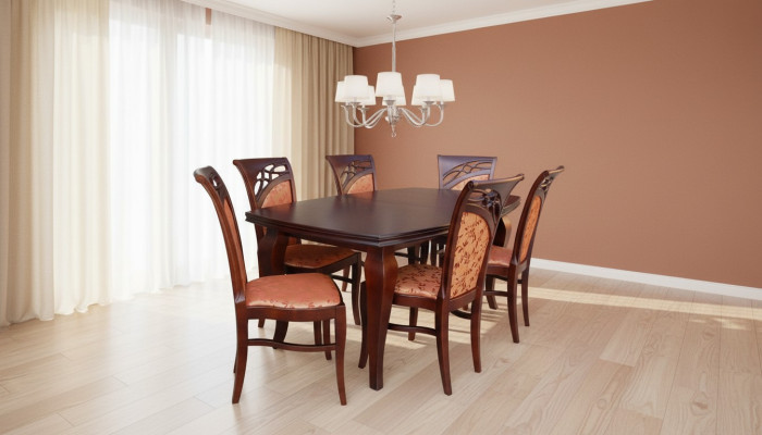 Designer Möbel Tisch 6x Stühle Ess Zimmer Sitz Tische Garnitur Holz 7tlg. Set