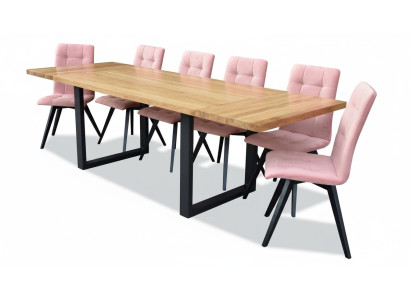 Esstisch 6x Stühle Klassische Esszimmer Garnitur 7tlg.Set Rechteckig Tisch Stuhl