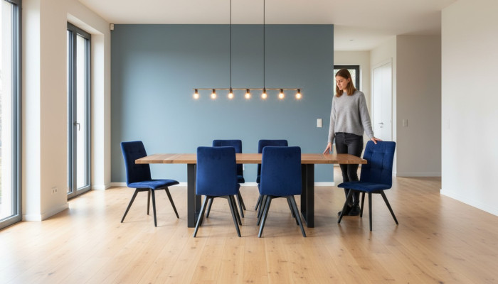 Garnitur Komplett Set Esstisch 6 Stühle Esszimmer Gruppe Holz Tisch Tische 7tlg