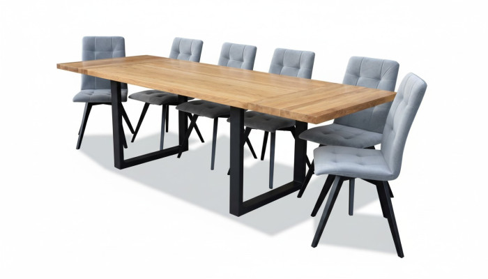 Esstisch 6x Stühle Klassische Garnitur Esszimmer 7tlg.Set Rechteckig Tisch Stuhl