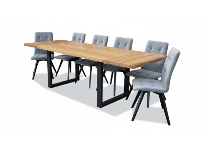 Esstisch 6x Stühle Klassische Garnitur Esszimmer 7tlg.Set Rechteckig Tisch Stuhl