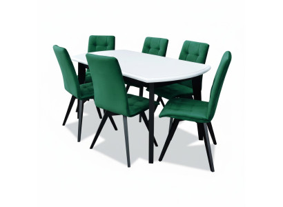 Esstisch 6 Stühle Esszimmer Set Essgruppe Klassischer Tisch Tische Garnitur neu