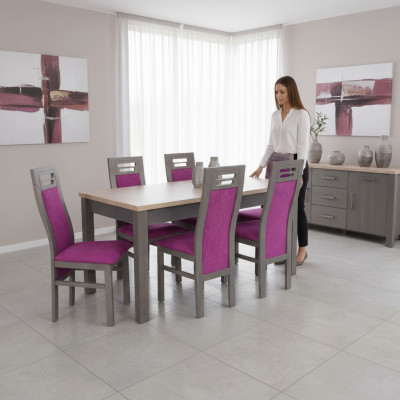 Esstisch Tisch Holz Esszimmer Garnitur 6x Stuhl Set Stühle Moderne Möbel Gruppen