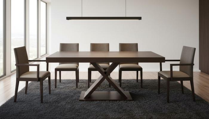 Design Esstisch Design Tisch Holz Esszimmer Wohnzimmertisch Tische 160/210cm Neu