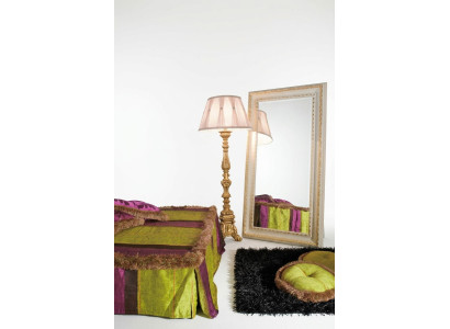 Klassischer Wandspiegel Holzrahmen Spiegel Möbel Barock Rokoko Glas Rahmen Wand Neu
