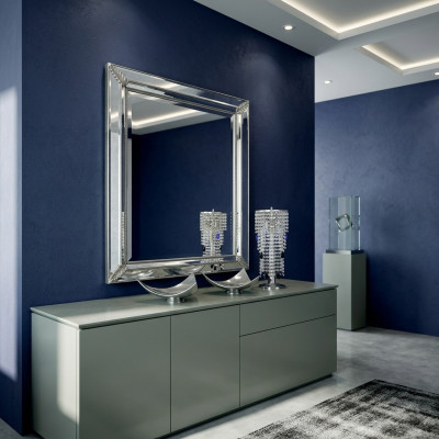 Klassischer Wandspiegel Holzrahmen Antik Stil Spiegel Barock Italienische Möbel Neu