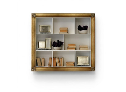 Wandregal Regal Bücherschrank Bücherregal Wohnzimmer Wand Luxus