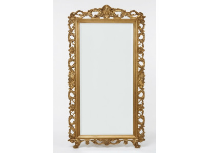 Klassischer Großer Spiegel Wandspiegel Luxus Hängespiegel Holz Gold Garderobe SP6480
