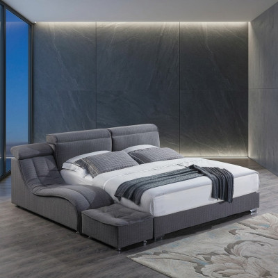 Designer Bett Textil Hotel Betten Doppel Schlafzimmer Luxus 180x200 Bettgestell