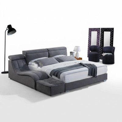 Designer Bett Textil Hotel Betten Doppel Schlafzimmer Luxus 180x200 Bettgestell