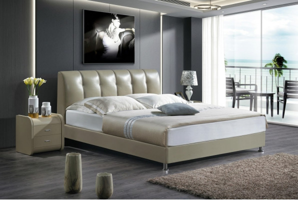 Bett Textil 2x Nachttisch 3 tlg. Schlafzimmer Luxus Set Möbel Modern Betten Neu