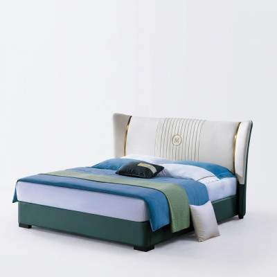 Holz Design Bett Luxus Doppel Ehe Hotel Modernes Gestell Schlaf Zimmer