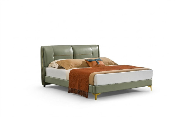 Designer Polsterbett Bett Betten Stoff Holz Deko Luxus Doppelbett Ehebett