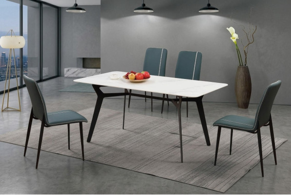 Tisch Luxus Tische Esszimmer Möbel Komplette Garnitur 5 tlg. Set Gruppe