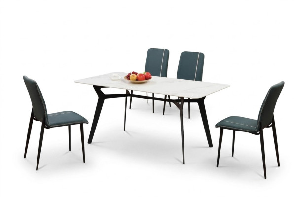 Tisch Luxus Tische Esszimmer Möbel Komplette Garnitur 5 tlg. Set Gruppe