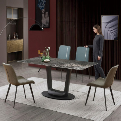 Luxus Möbel Design Esszimmer Garnitur Essgarnitur Stühle Tisch Gruppe