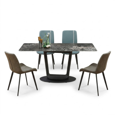 Luxus Möbel Design Esszimmer Garnitur Essgarnitur Stühle Tisch Gruppe