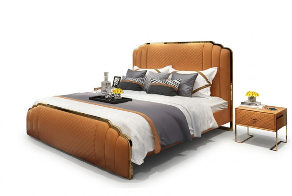 Bett Polster Design Luxus Hotel Doppel Betten Ehe Schlaf Zimmer 180x200cm