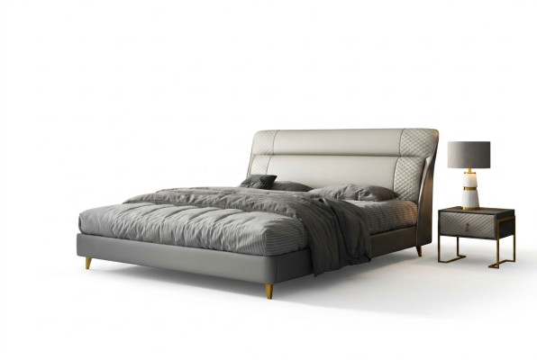Design Leder Bett Luxus Polster Betten Doppel Modernes Ehe 180x200 Moderne Neu