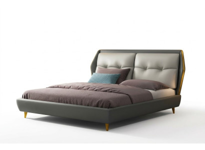 Design Leder Bett Luxus Polster Betten 180x200 Möbel Schlafzimmer