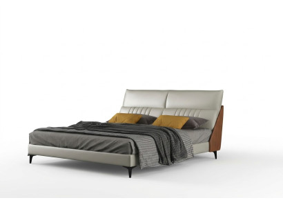 Designer Bett Schlafzimmer Betten Textil Leder Hotel Luxus Polster Samt Weiß Neu