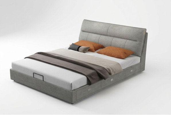 Design Leder Bett Modernes Hotel Gestell Luxus Schlaf Zimmer Doppel Betten Ehe