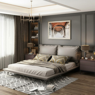 Doppelbett Bett Ehebett Design Luxus Luxur Betten Designbett Textil